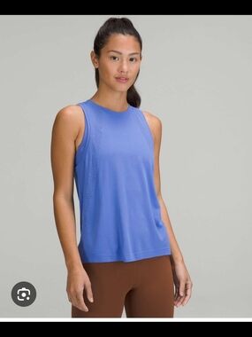 lululemon athletica Periwinkle Blue Sleeveless Athletic Tank
